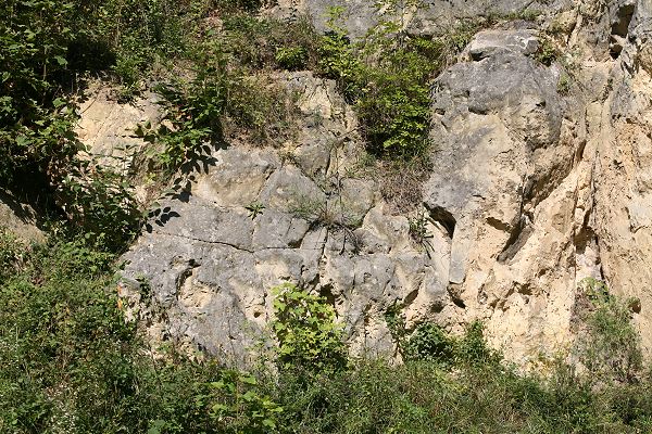 Felsen in einem Steinbruch